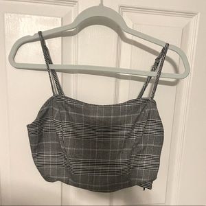 PacSun Lottie Moss plaid crop cami